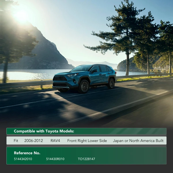 Front Passenger Lower Engine Splash Shield Under Cover for 2006-2012 Toyota RAV4