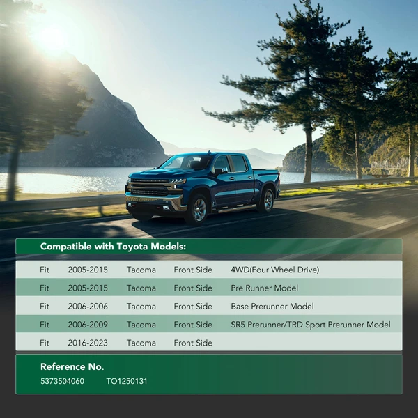 Front Fender Liner Splash Shield for Toyota Tacoma 2005-2023