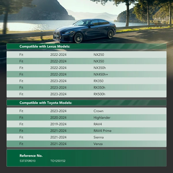 Front Driver Fender Splash Shield for Toyota RAV4 19-24 Highlander Sienna Lexus