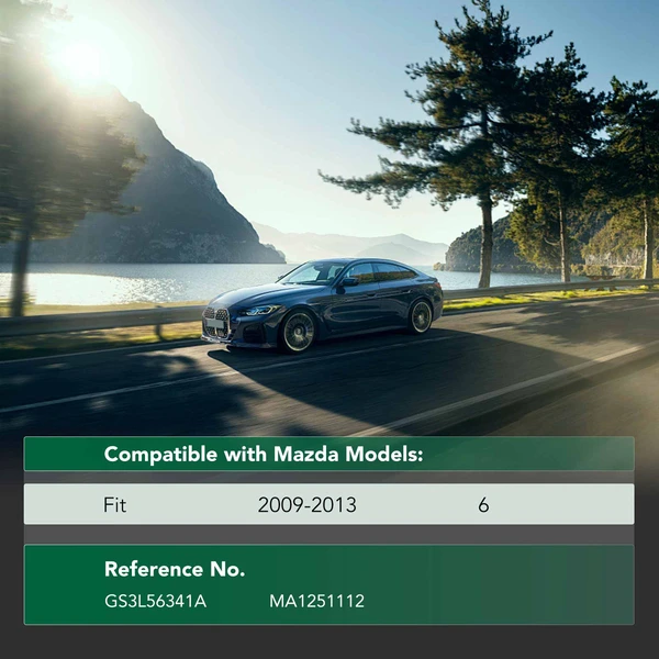 Front Passenger Engine Splash Shield Inner Fender Liner for 2009-2013 Mazda 6