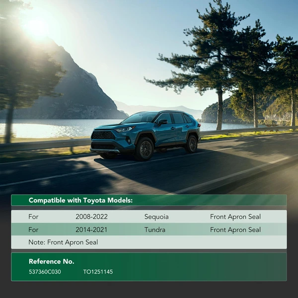 Front Passenger Fender Liner Splash Shield for Toyota Tundra 2014-2021 Sequoia