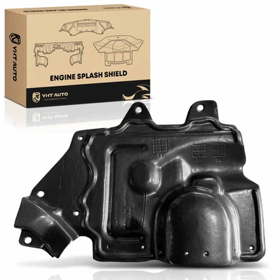 Front Passenger Black Plastic Engine Splash Shield
