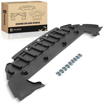 Front Lower Plastic Black Engine Splash Shield