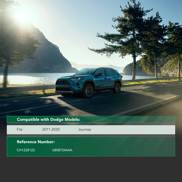 Front Engine Splash Shield Black for 2011-2020 Dodge Journey