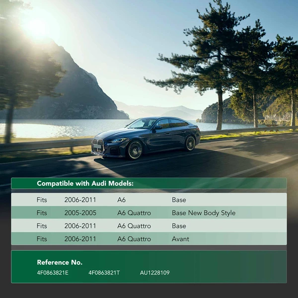 Front Engine Splash Shield for Audi A6 2006-2011 A6 Quattro 2005-2011