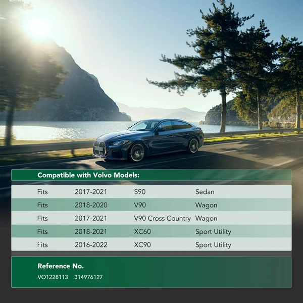 Front Lower Engine Splash Shield for 2017-2021 Volvo S90