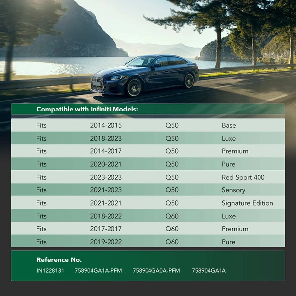 Front Lower Engine Splash Shield Under Cover for 2014-2023 INFINITI Q50