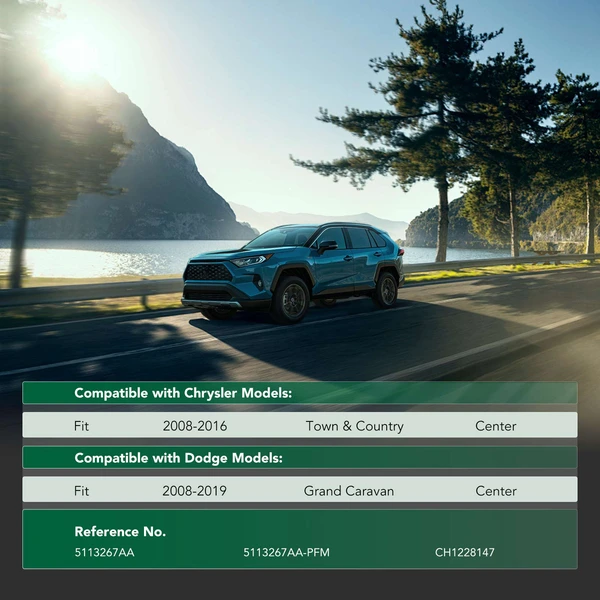 Center Engine Splash Shield for Dodge Grand Caravan 2008-2019 Chrysler