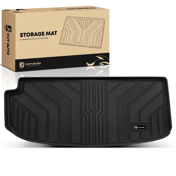 Rear Trunk Black Storage Mat Cargo Liner for 2018-2023 Chevrolet Traverse