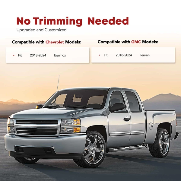 Rear Trunk Black Storage Mat Cargo Liner for Chevrolet Equinox GMC Terrain 18-24