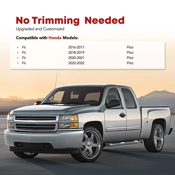 Rear Trunk Black Storage Mat Cargo Liner for Honda Pilot 2016-2022