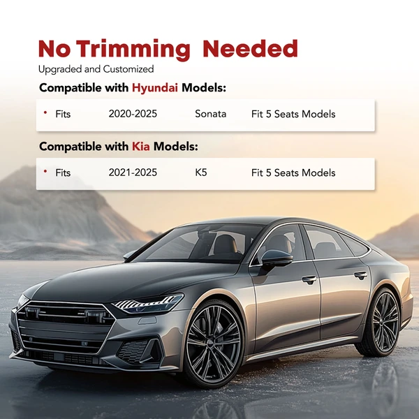 Rear Trunk Storage Mat Cargo Liner for Hyundai Sonata 2020-2024 Kia K5 2021-2024