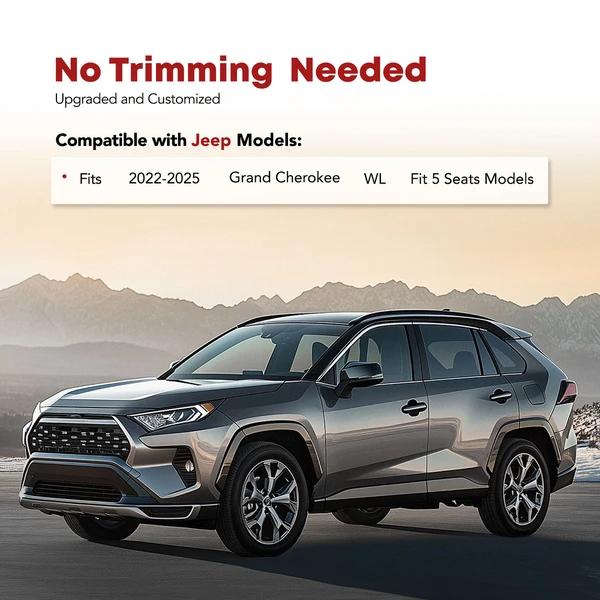 Rear Trunk Storage Mat Cargo Liner for 2022-2024 Jeep Grand Cherokee