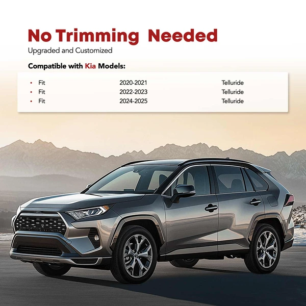 Rear Trunk Black Storage Mat Cargo Liner for Kia Telluride 2020-2024