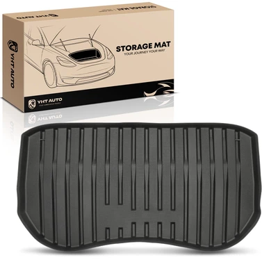 Front Trunk Black TPE Storage Mat Liner