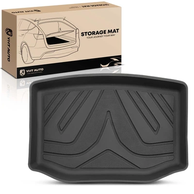 Rear Lower Trunk Black TPE Storage Mat Liner