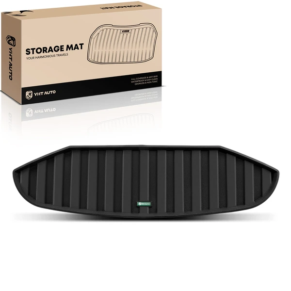 Front Trunk Black Storage Mat Cargo Liner for Tesla Cybertruck 2024 Crew Cab TPE