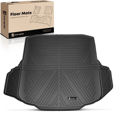 Black Rear Trunk Storage Floor Mat Cargo Liner