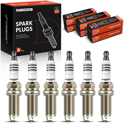 6 Pcs Iridium & Platinum Spark Plugs