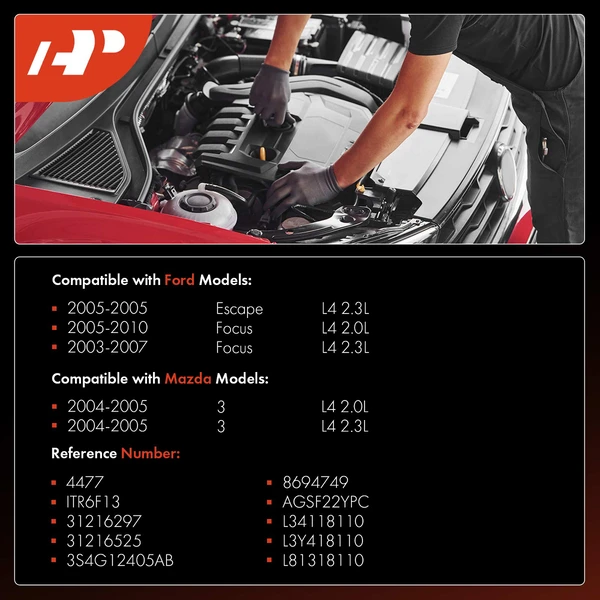 4 Pcs Iridium & Platinum Spark Plugs for Ford Focus 2003-2010 Escape 2005 Mazda