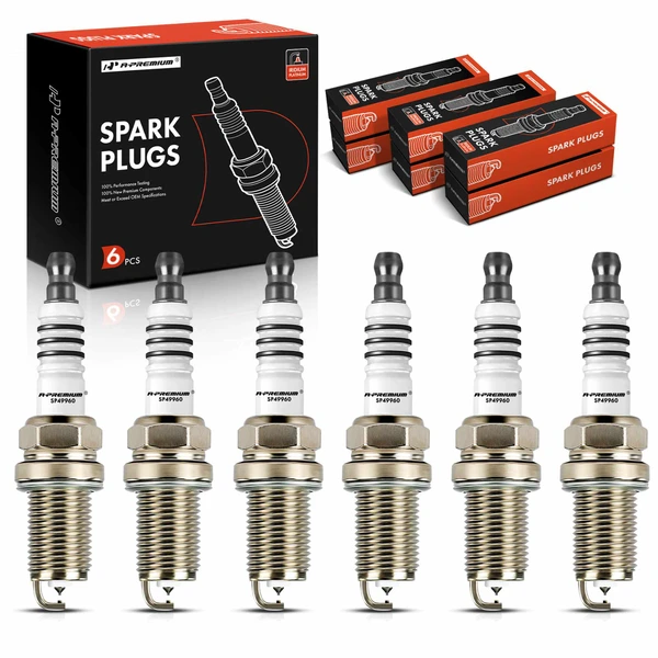 6 Pcs Iridium & Platinum Spark Plugs for 1993-1997 Toyota Supra