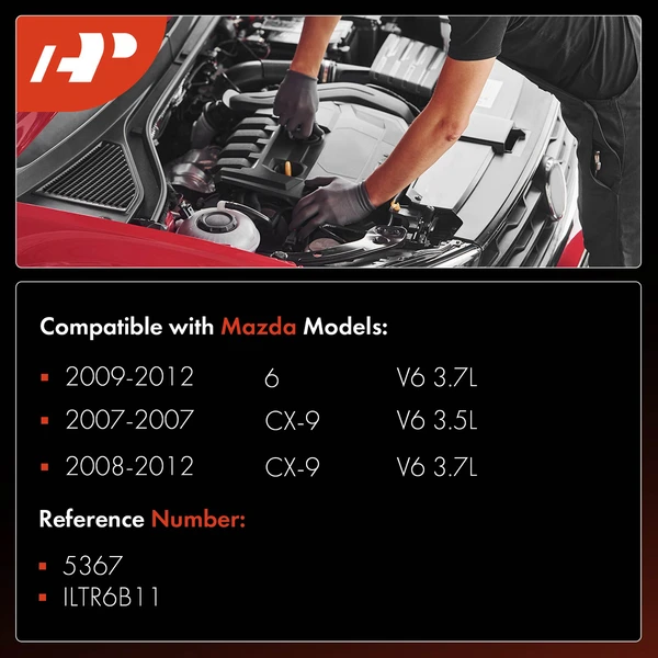 6 Pcs Iridium & Platinum Spark Plugs for Mazda 6 2009-2012 CX-9 2007-2012 3.7L