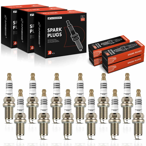 12 Pcs Iridium & Platinum Spark Plugs for 2003-2012 Maybach 57