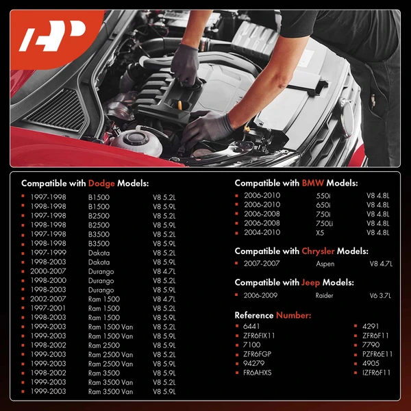 8 Pcs Iridium & Platinum Spark Plugs for Jeep Grand Cherokee BMW X5 Dodge