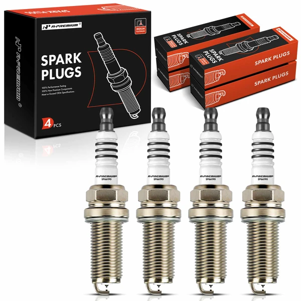 4 Pcs Iridium & Platinum Spark Plugs for 2010-2014 Honda Insight