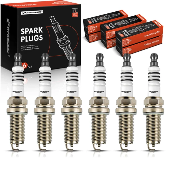 6 Pcs Double Iridium Spark Plugs for Lexus GS300 2006 IS300 2016-2017 RC350