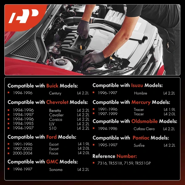 4 Pcs Iridium & Platinum Spark Plugs for Chevy S10 GMC Sonoma Ford Focus Buick