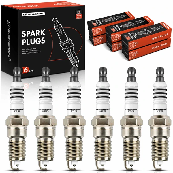 6 Pcs Iridium & Platinum Spark Plugs for 1985 Buick Somerset Regal
