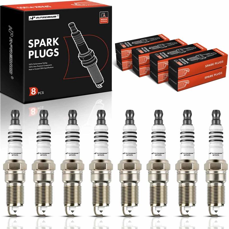 8 Pcs Iridium & Platinum Spark Plugs for 2002 Chevrolet Suburban 1500