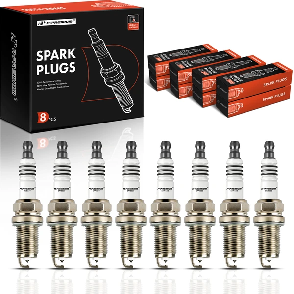 8 Pcs Iridium & Platinum Spark Plugs for 1998-2009 Jaguar Vanden Plas