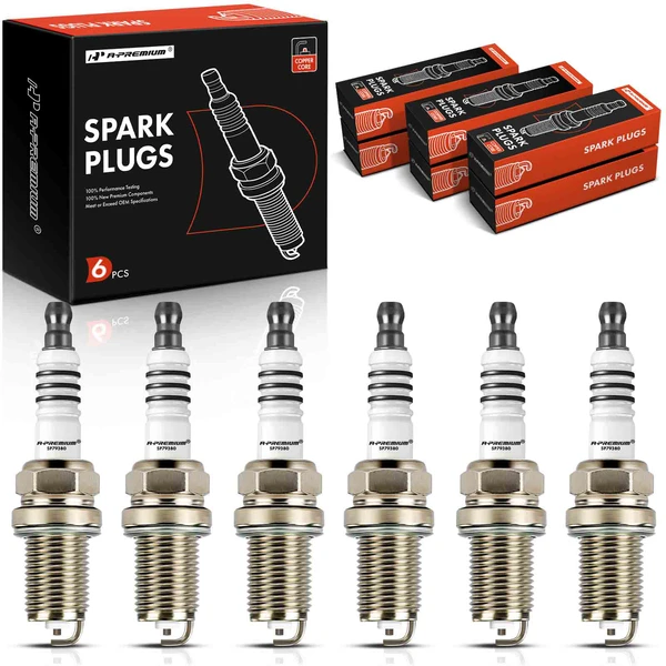 6 Pcs Nickel Spark Plugs for 2007-2008 Chrysler Crossfire