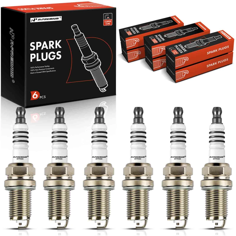 6 Pcs Nickel Spark Plugs for 2001 Mercedes-Benz SLK320