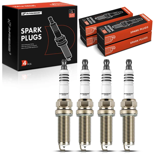 4 Pcs Double Iridium Spark Plugs for 2022-2023 Mazda 3 Sport