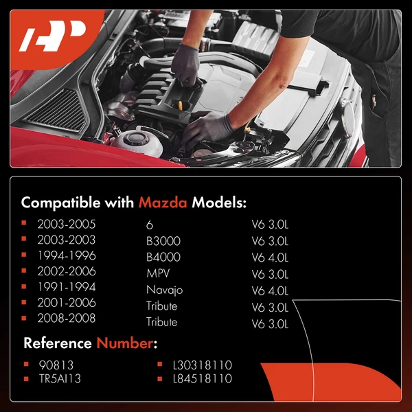 6 Pcs Iridium & Platinum Spark Plugs for Mazda 6 2003-2005 B3000 B4000 MPV