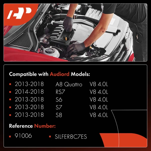 8 Pcs Iridium & Platinum Spark Plugs for Audi A8 Quattro 13-18 RS7 S6 S7 S8 4.0L