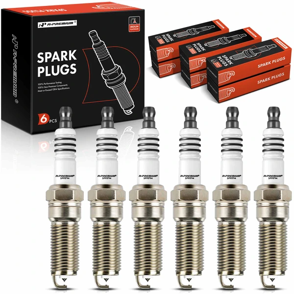 6 Pcs Iridium & Platinum Spark Plugs for 2007-2009 Suzuki XL-7