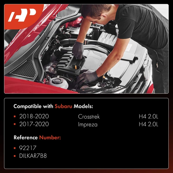 4 Pcs Double Iridium Spark Plugs for Subaru Crosstrek 2018-2020 Impreza H4 2.0L