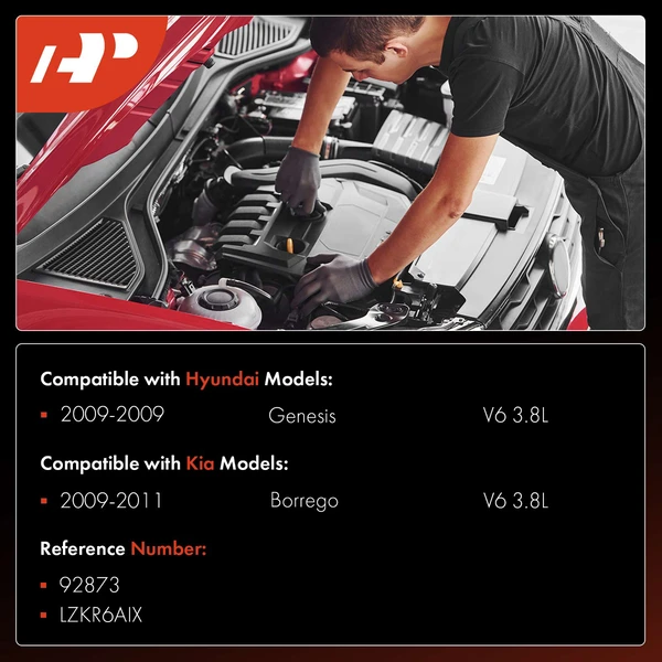 6 Pcs Iridium & Platinum Spark Plugs for Hyundai Genesis 2009 Kia Borrego