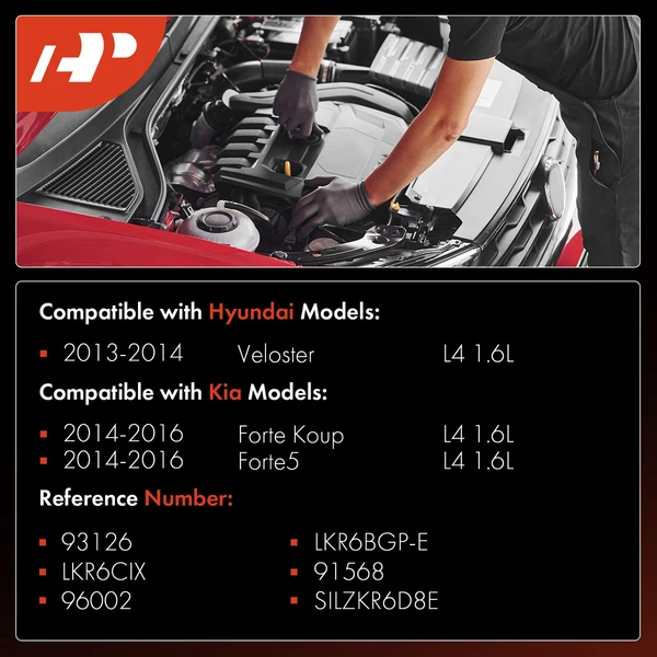 4 Pcs Iridium & Platinum Spark Plugs for Kia Forte5 Forte Koup Hyundai 13-16 1.6L