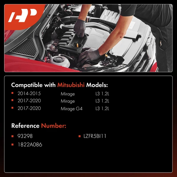 3 Pcs Iridium & Platinum Spark Plugs for Mitsubishi Mirage 14-15 17-20 Mirage G4