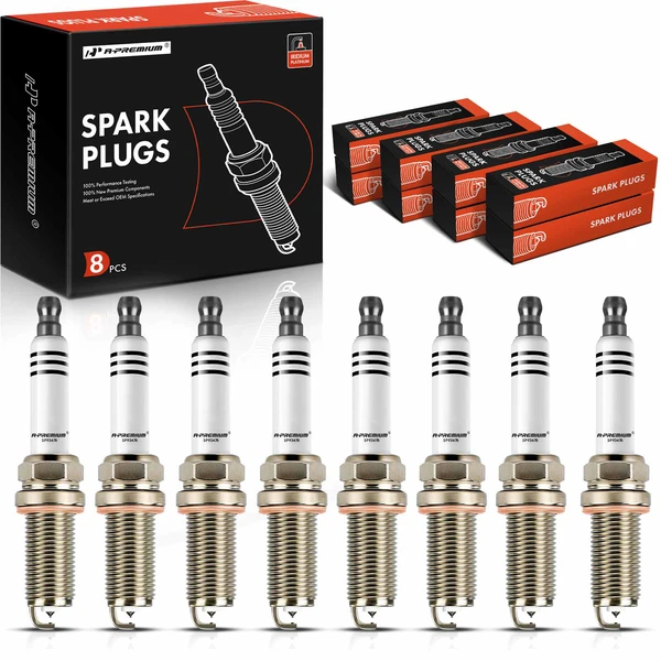 8 Pcs Iridium & Platinum Spark Plugs for 2018-2020 Land Rover Range Rover Sport