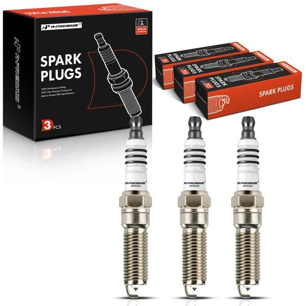 3 Pcs Iridium & Platinum Spark Plugs for 2015-2018 Ford Focus