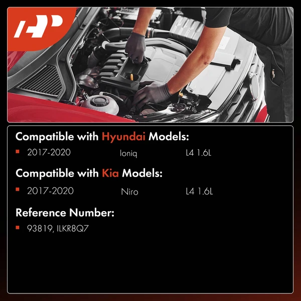 4 Pcs Iridium & Platinum Spark Plugs for Hyundai Ioniq Kia Niro 2017-2020 L4 1.6L