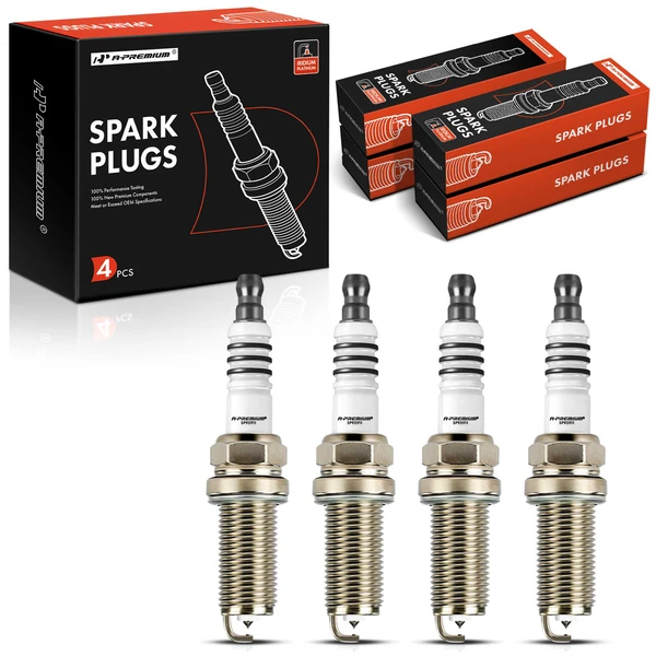 4 Pcs Iridium & Platinum Spark Plugs for 2012-2014 Mercedes-Benz C250