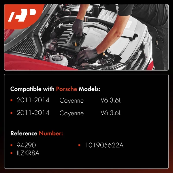 6 Pcs Iridium & Platinum Spark Plugs for Porsche Cayenne 2011-2014 2016-2018 3.6L