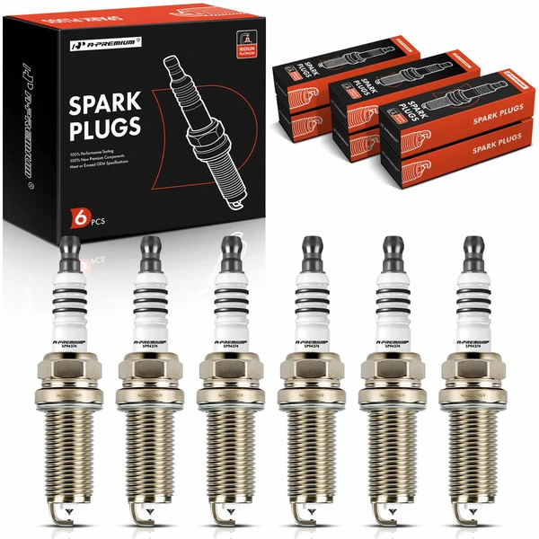 6 Pcs Iridium & Platinum Spark Plugs for 2019-2021 Lincoln Nautilus